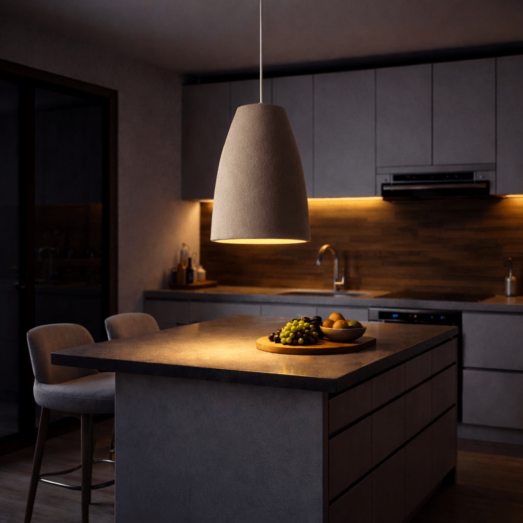 Wabi Sabi Pendant Light Minimalist Stone Texture Hanging Lamp - tonkert