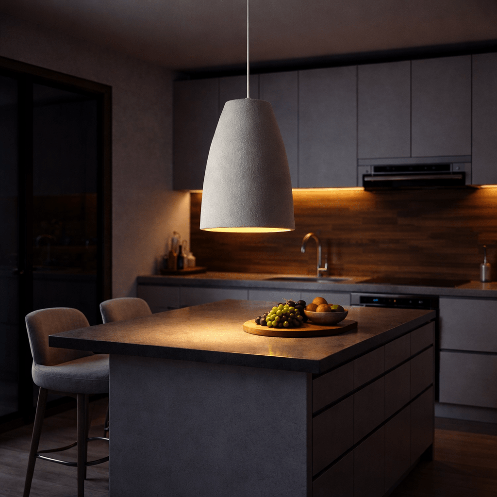 Wabi Sabi Pendant Light Minimalist Stone Texture Hanging Lamp - tonkert