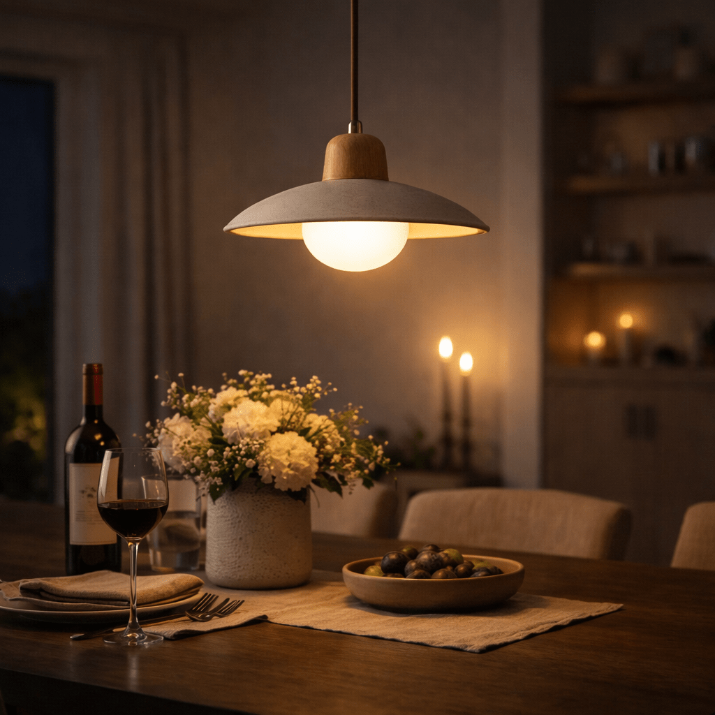 Wabi Sabi Travertine Pendant Light Minimalist Stone Hanging Lamp - tonkert