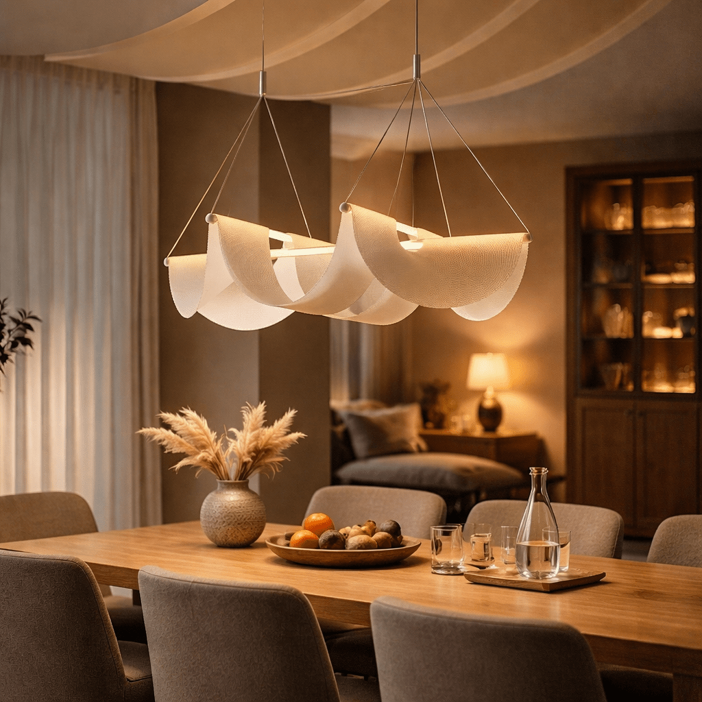 Wabi Sabi Wave Pendant Light Minimalist Dining Chandelier - tonkert